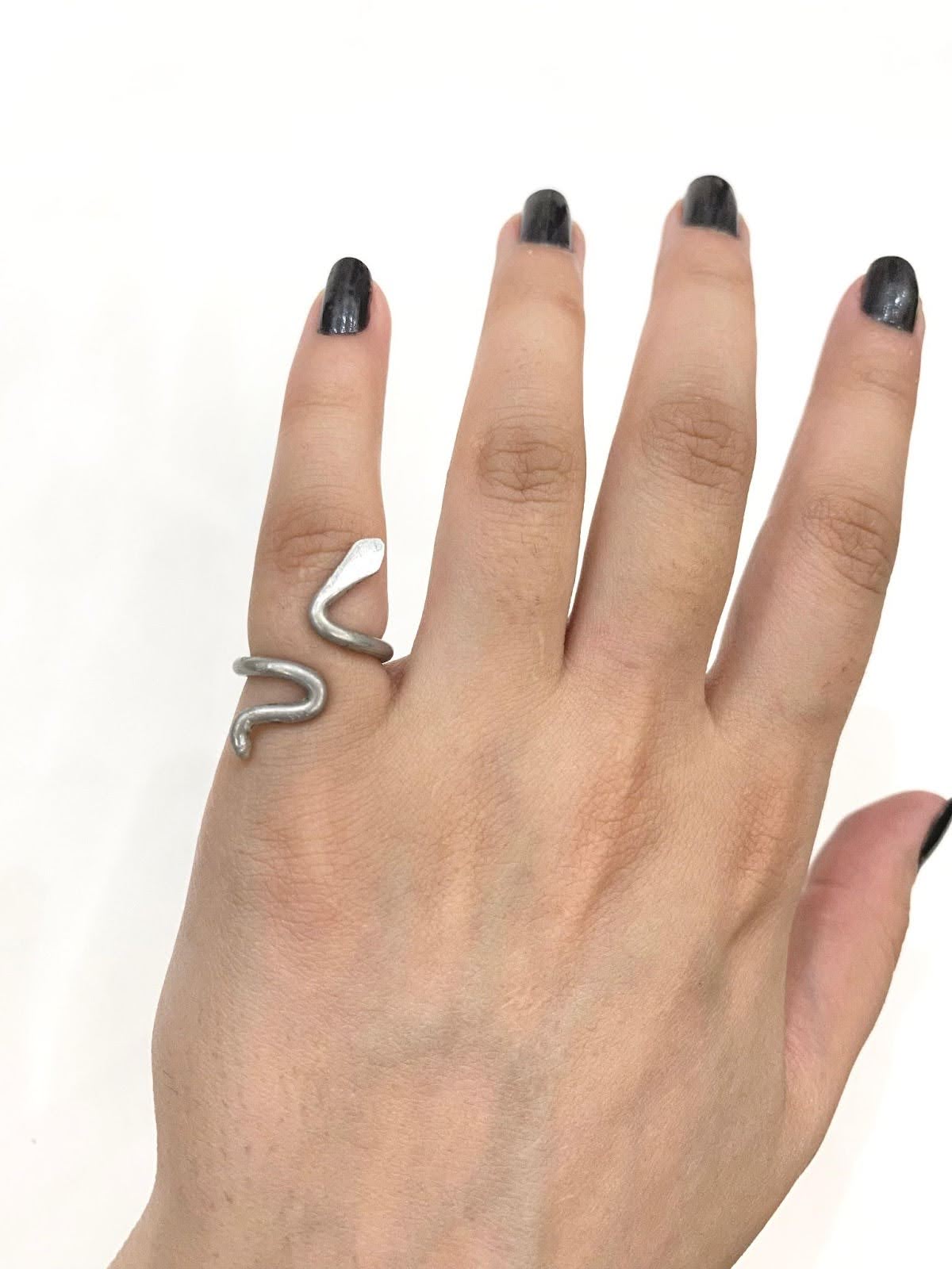 Snake Silver Wire Ring