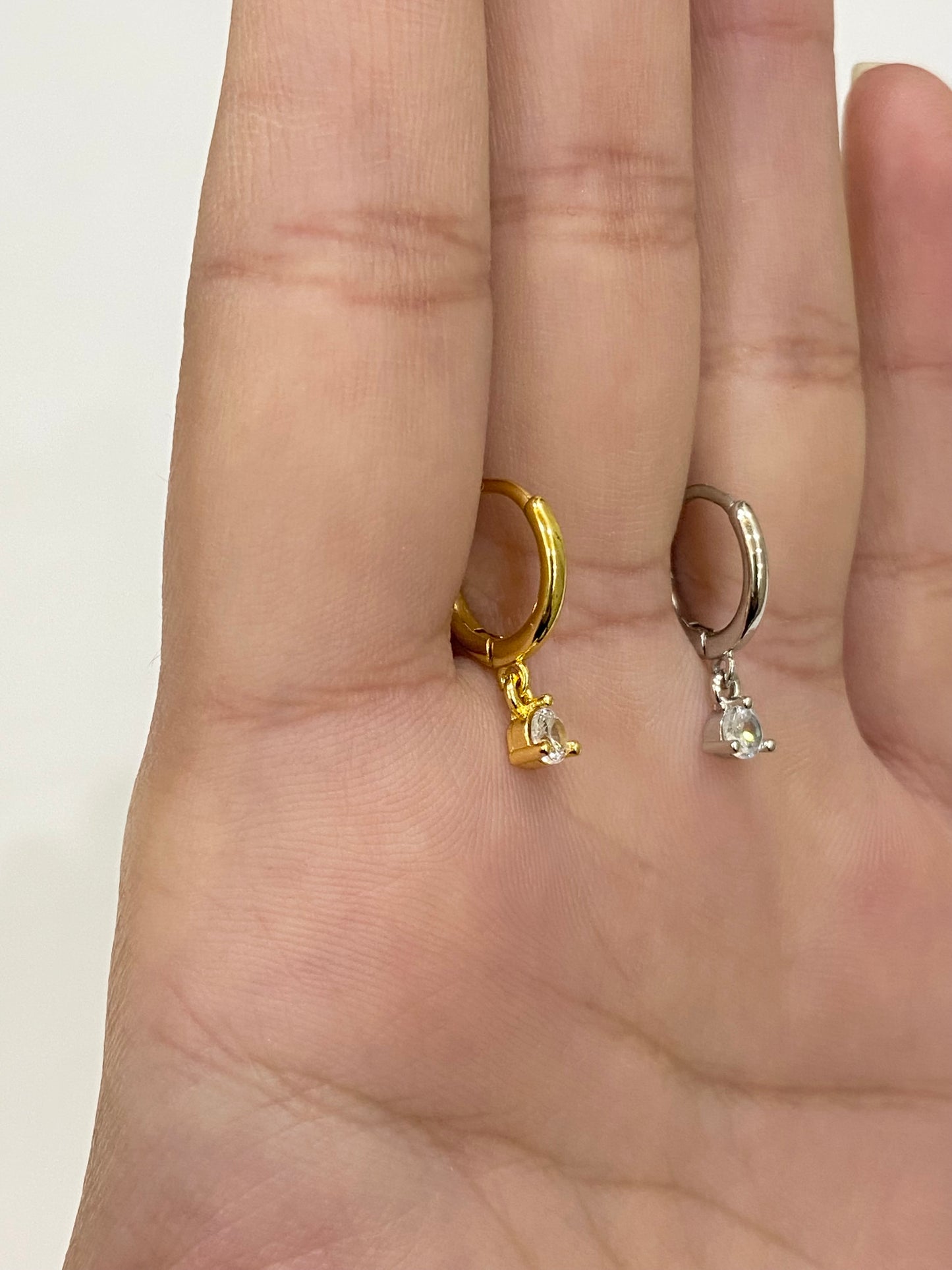 Zircon Dangling Hoop